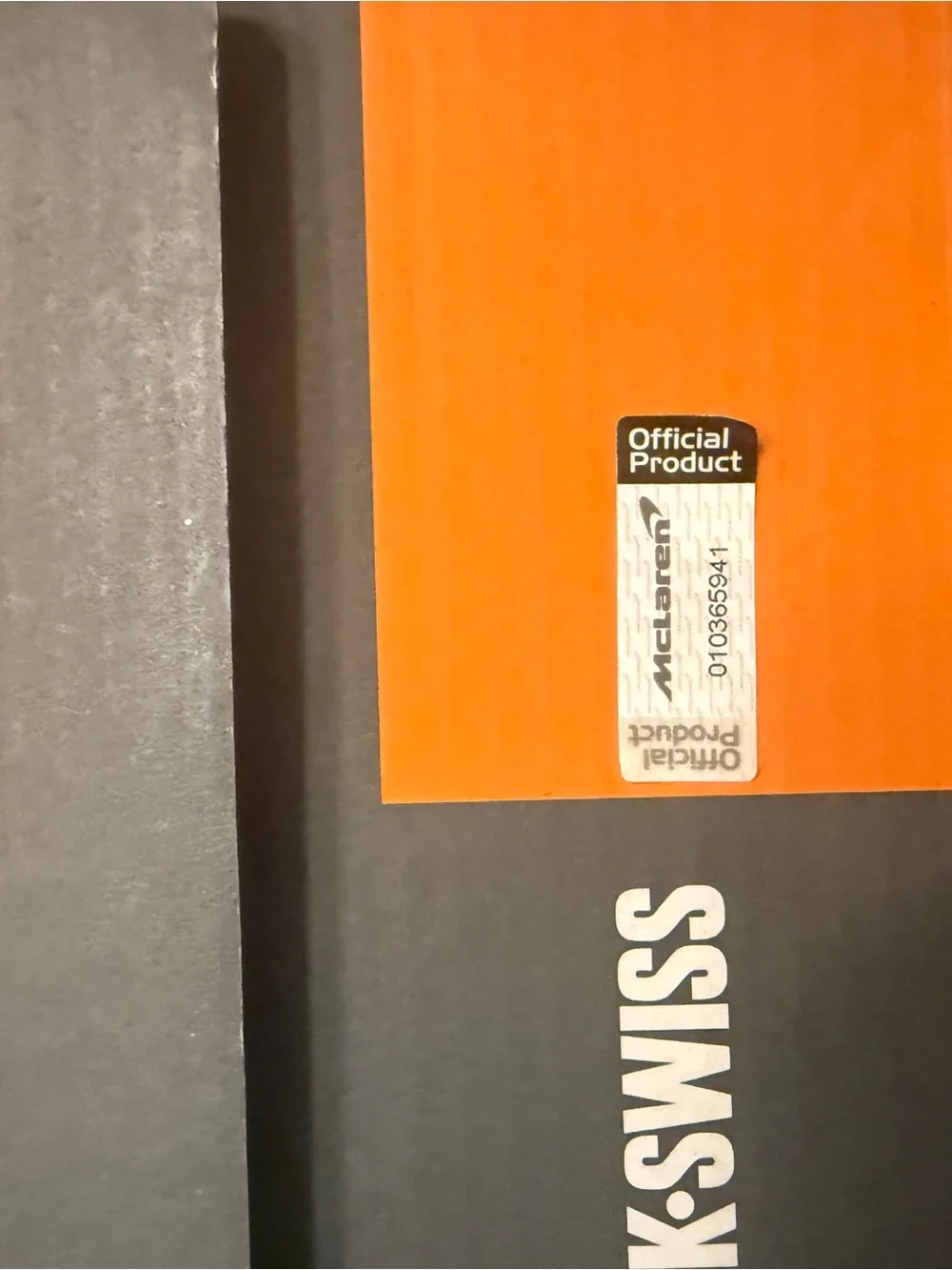 K-Swiss x McLaren Women's White & Orange Athletic Sneaker